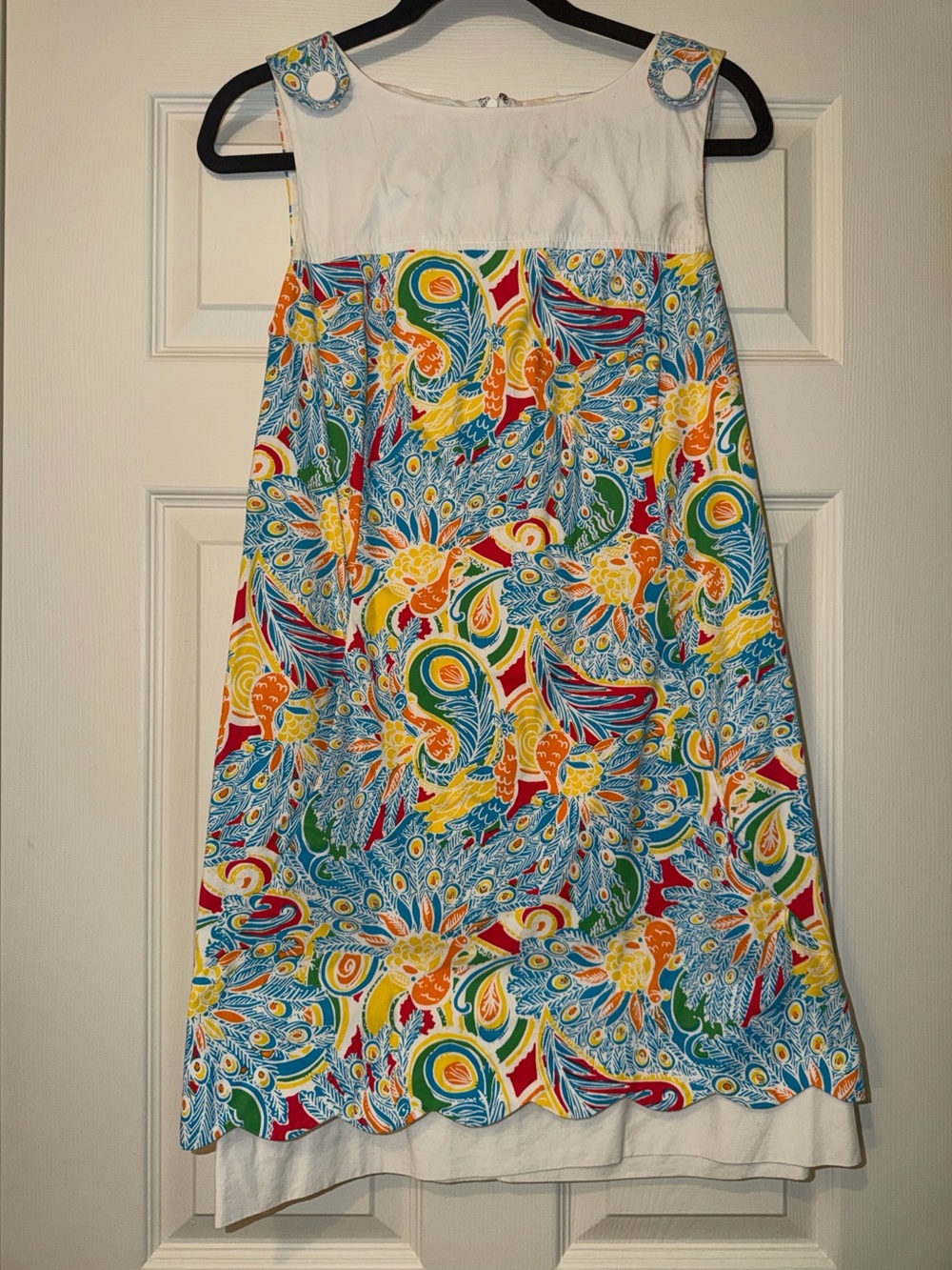 EUC Size 8 Lilly Pulitzer Peacock Shift Dress